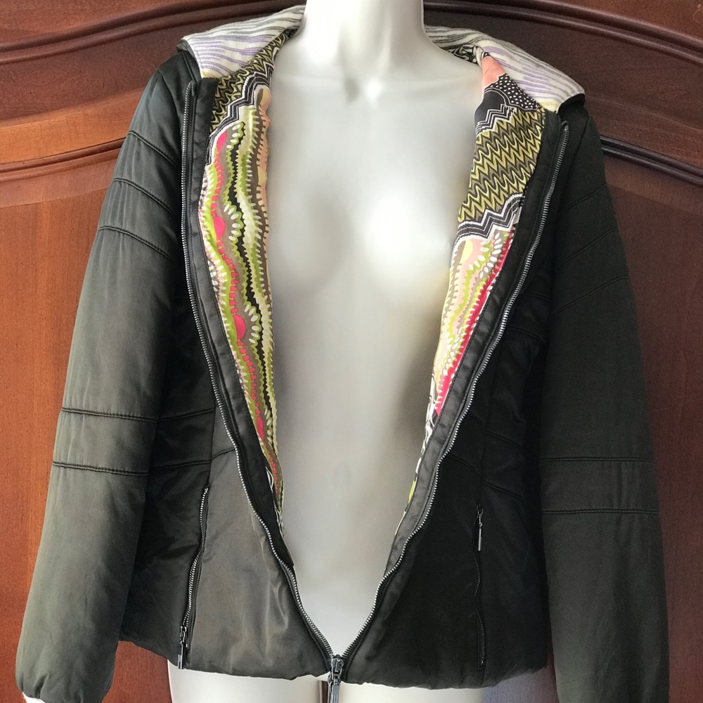 Missoni Women's Jacket Brown Satin Floral Pattern - Picture 5 of 14